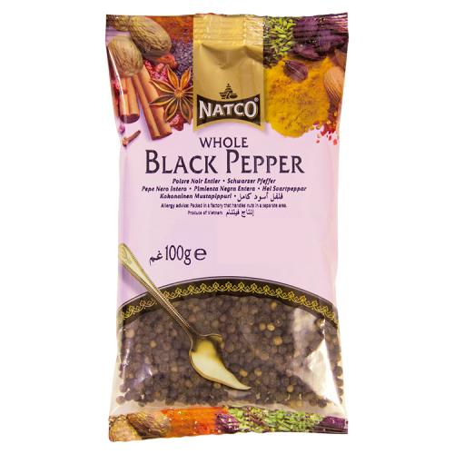 NATCO BLACK PEPPER WHOLE - 100G