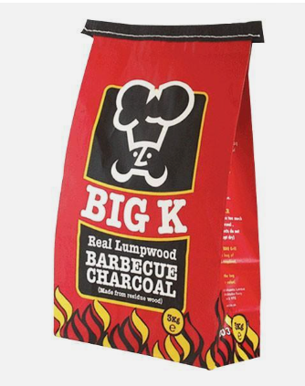 BIG K BBQ LUMPWOOD CHARCOAL 3KG