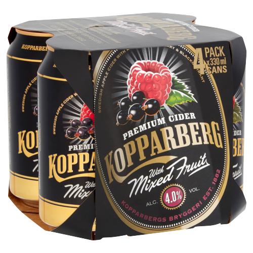 KOPPARBERG MIXED FRUIT CAN 4PK ALCOHOL FREE- 330ML