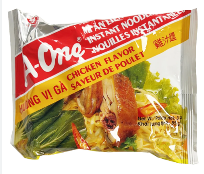 A-ONE INSTANT NOODLES  CHICKEN FLAVOUR - 85G