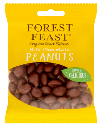 FOREST FEAST MILK CHOCOLATE PEANUTS - 65G