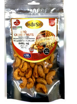INDU SRI HOT & SPICY CASHEW NUTS - 100G