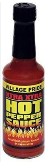 VILLAGE PRIDE EXTRA EXTRA HOT PEPPER SAUCE - 150G