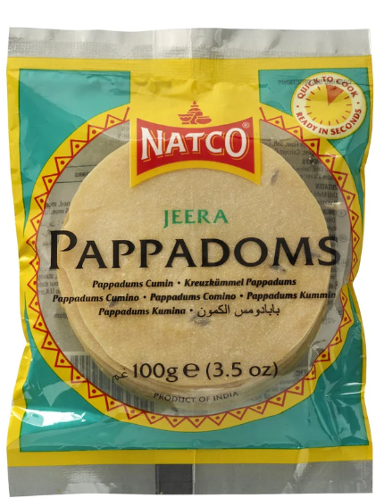 NATCO JEERA PAPPADOMS  - 100G