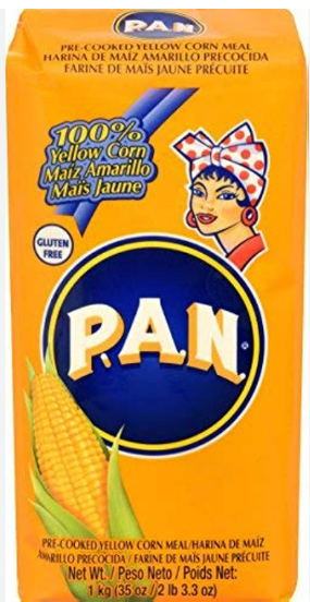 P.A.N PRECOOKED YELLOW CORN MEAL - 1KG