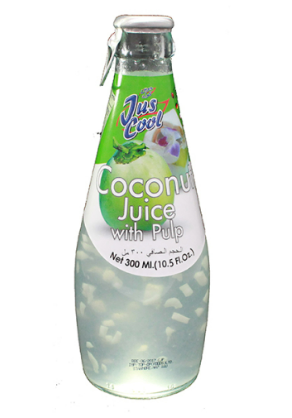 JUS COOL COCONUT JUICE WITH PULP - 290ML
