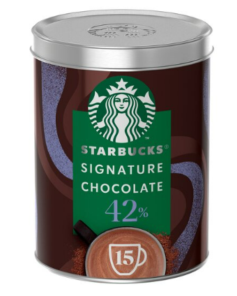 STARBUCKS HOT CHOCOLATE 42% TIN - 330G