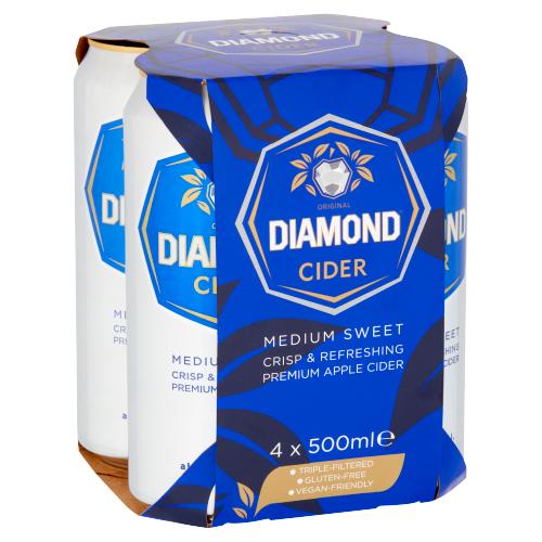 DIAMOND CIDER 4PK - 500ML
