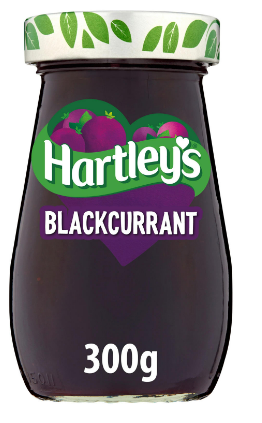 HARTLEYS BLACKCURRANT JAM - 300G