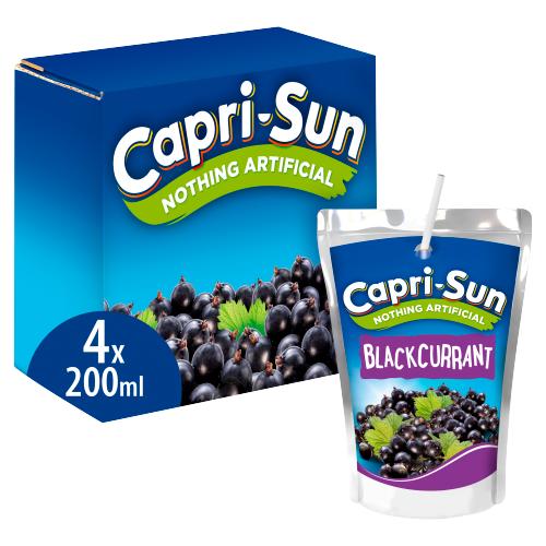 CAPRI SUN BLACKCURRANT 4PK - 200ML