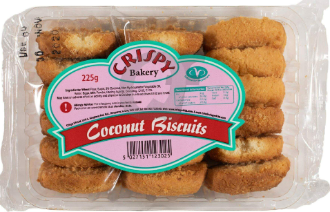 CRISPY BAKERY COCONUT BISCUITS - 225G