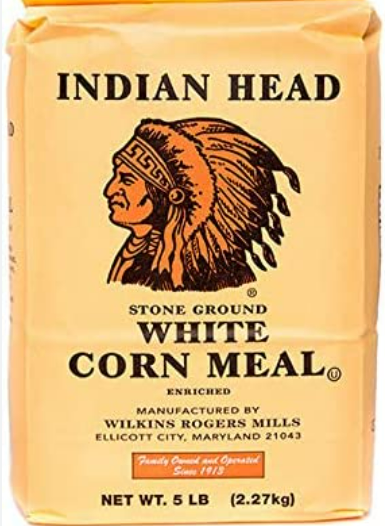 INDIAN HEAD WHITE CORN MEAL - 2.27KG