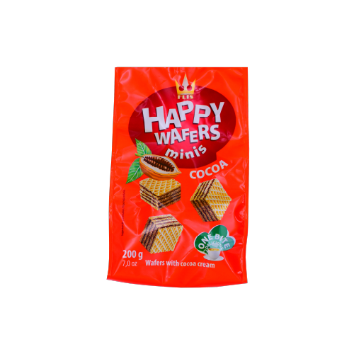 FLIS HAPPY WAFERS COCOA MINIS - 200G