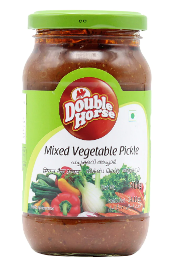 DOUBLE HORSE MIXED VEGETABLE PICKLE - 400G