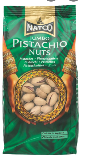 NATCO PISTACHIO NUTS R/S JUMBO - 100G