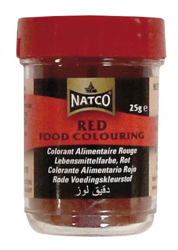 NATCO RED FOOD COLOURING ­POWDER  - 25G