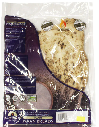 CLAY OVEN PLAIN NAAN BREADS - 360G