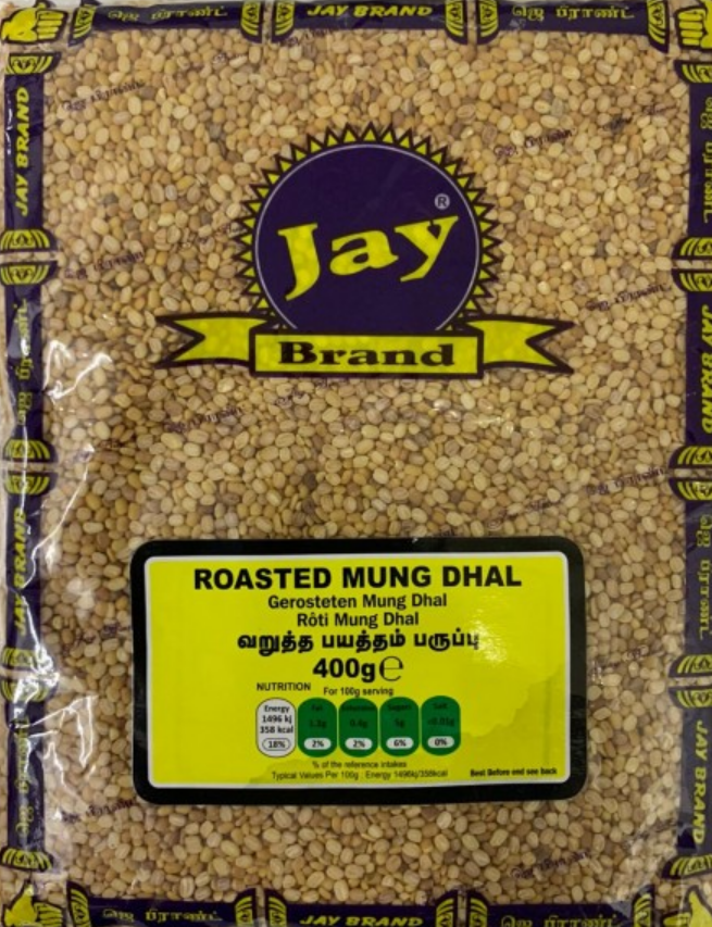 JAY BRAND ROASTED MOONG DHAL - 400G