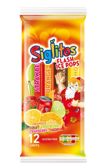 SIGLITOS FLASH ICE POPS - 84G