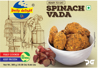 DAILY DELIGHT SPINACH VADA - 300G