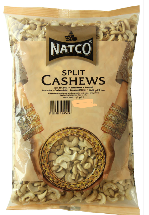 NATCO SPLIT CASHEWS - 250G