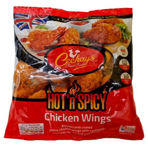 CEEKAYS HOT AND SPICY CHICKEN WINGS - 500G