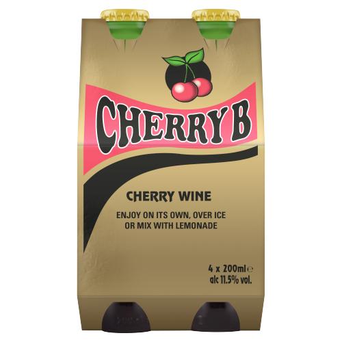 CHERRY B  WINE 4 PACK - 200ML
