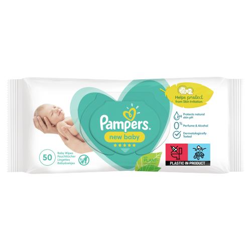 PAMPERS NEW BABY SENSITIVE WIPES  - 50S