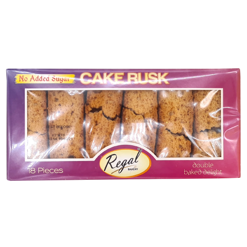 REGAL CAKE RUSK NO SUGAR - 18PCS