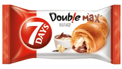 7DAYS DOUBLE MAX COCOA & VANILLA CROISSANT - 80G - 7 DAYS