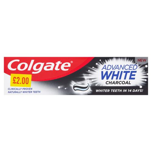 COLGATE  ADVANCED  WHITE CHARCOAL - 75ML