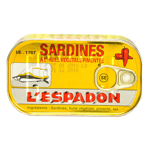 LESPADON SARDINES SPICED - 125G