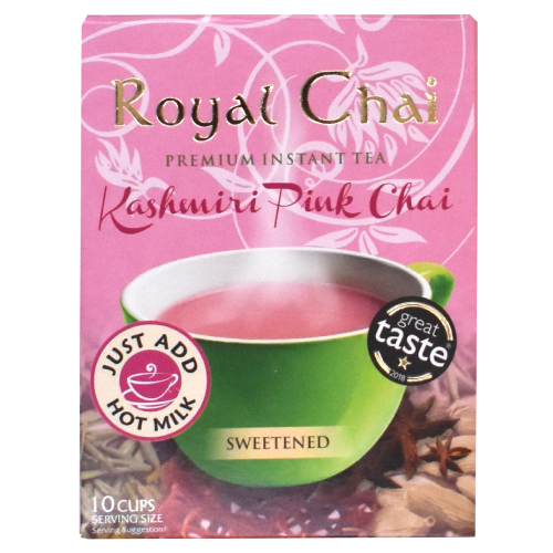 ROYAL CHAI SWEETENED KASHMIRI PINK TEA SACHETS - 200G