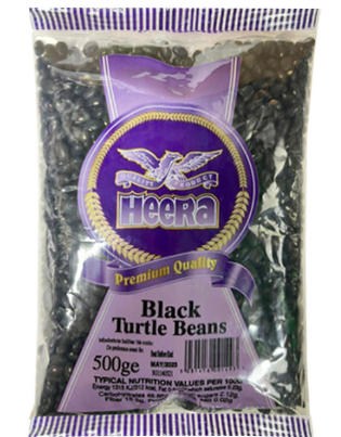 HEERA BLACK TURTLE BEANS - 1.5KG
