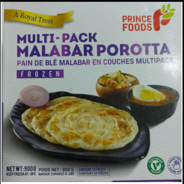 PRINCE FOODS MULTI - PACK MALABAR POROTTA - 900G