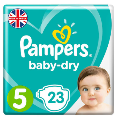 PAMPERS BABYDRY TAPED S5 CARRY - 23PK