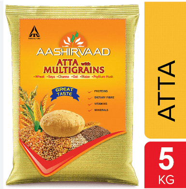 AASHIRVAAD ATTA WITH MULTIGRAINS - 5KG - AASHIRVAAD