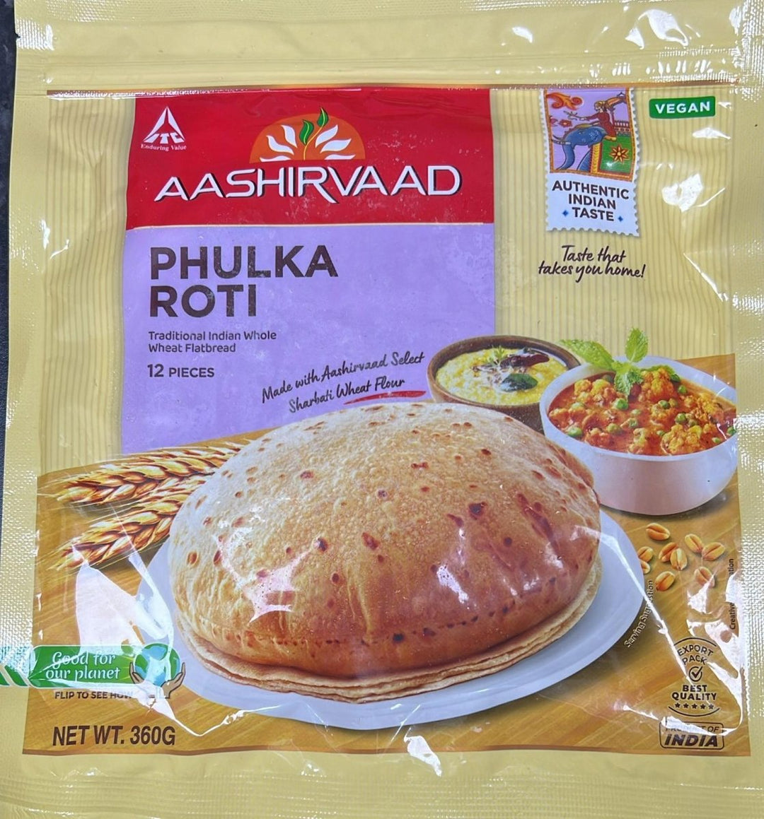Aashirvaad Phulka Roti - 360g – Alli Bhavan