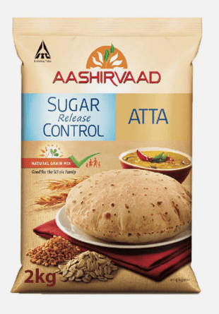 AASHIRVAAD SUGAR RELEASE CONTROL ATTA - 2KG - AASHIRVAAD