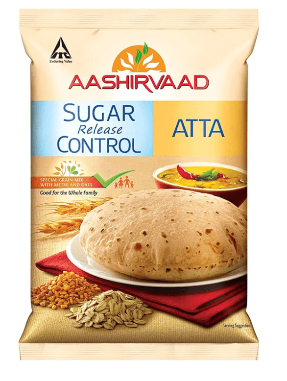 AASHIRVAAD SUGAR RELEASE CONTROL ATTA - 5KG - AASHIRVAAD