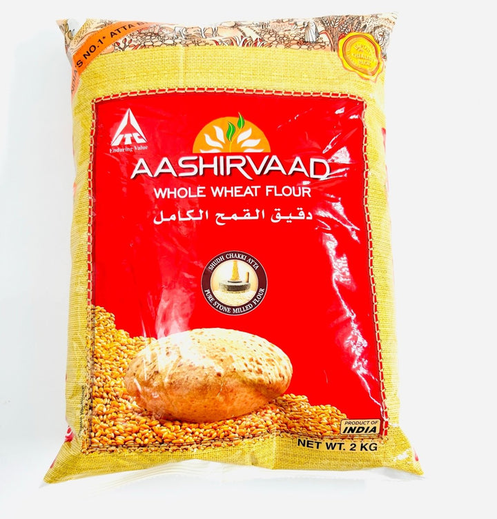 AASHIRVAAD WHOLE WHEAT FLOUR - 2KG - AASHIRVAAD