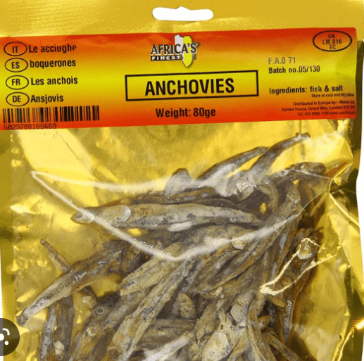 AFRICAN SEA ANCHOVIES 80G - AFRICAN SEA