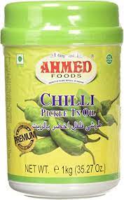 AHMED FOODS CHILLI PICKLE IN OIL - 1KG - AHMED FOODS