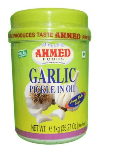 AHMED GARLIC PICKLE IN OIL - 1KG - AHMED FOODS