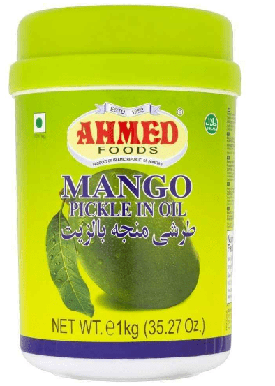 AHMED MANGO PICKLE IN OIL - 1KG - AHMED FOODS