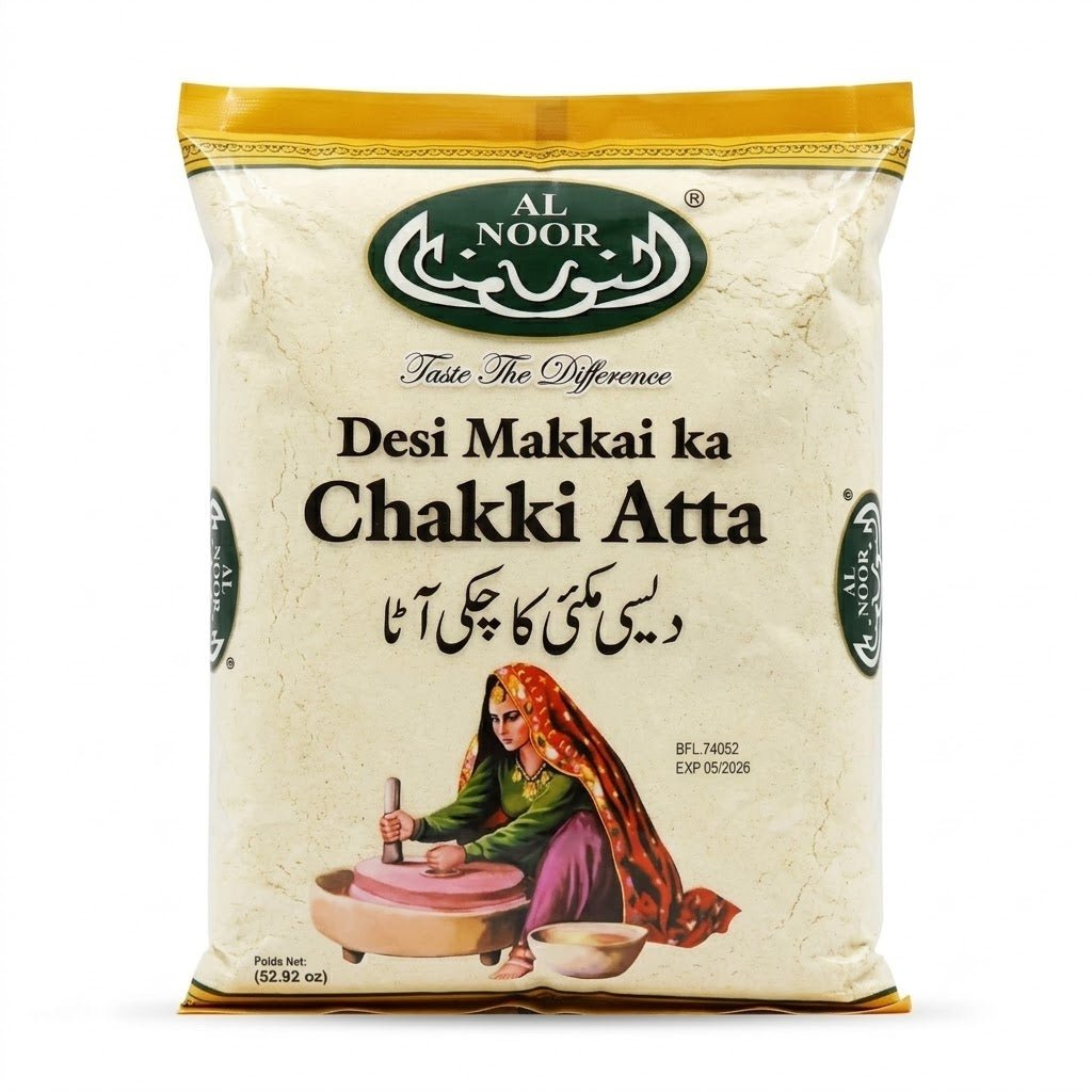Al Noor Desi Makkai Ka Chakki Atta - 1.5kg - AL NOOR