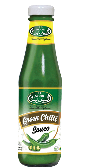 AL NOOR GREEN CHILLI SAUCE - 330G - AL NOOR