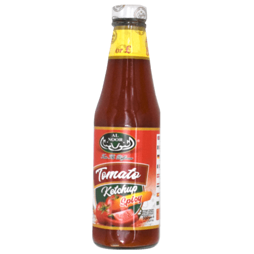 AL NOOR TOMATO KETCHUP SPICY - 330G - AL NOOR