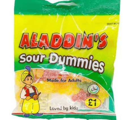 ALADDIN&#39;S SOUR DUMMIES - Branded