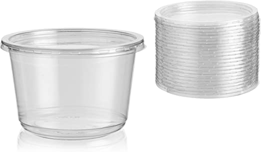 ALLI BHAVAN 16 OZ PLASTIC CONTAINER WITH LIDS - 5 PACK - ALLI BHAVAN